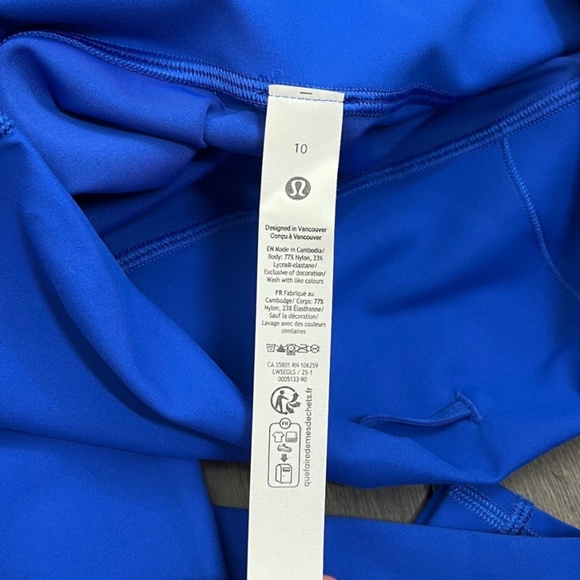 Lululemon NWT Wunder Train High-Rise Tight 28" Galactic Cobalt - Picture 10 of 11